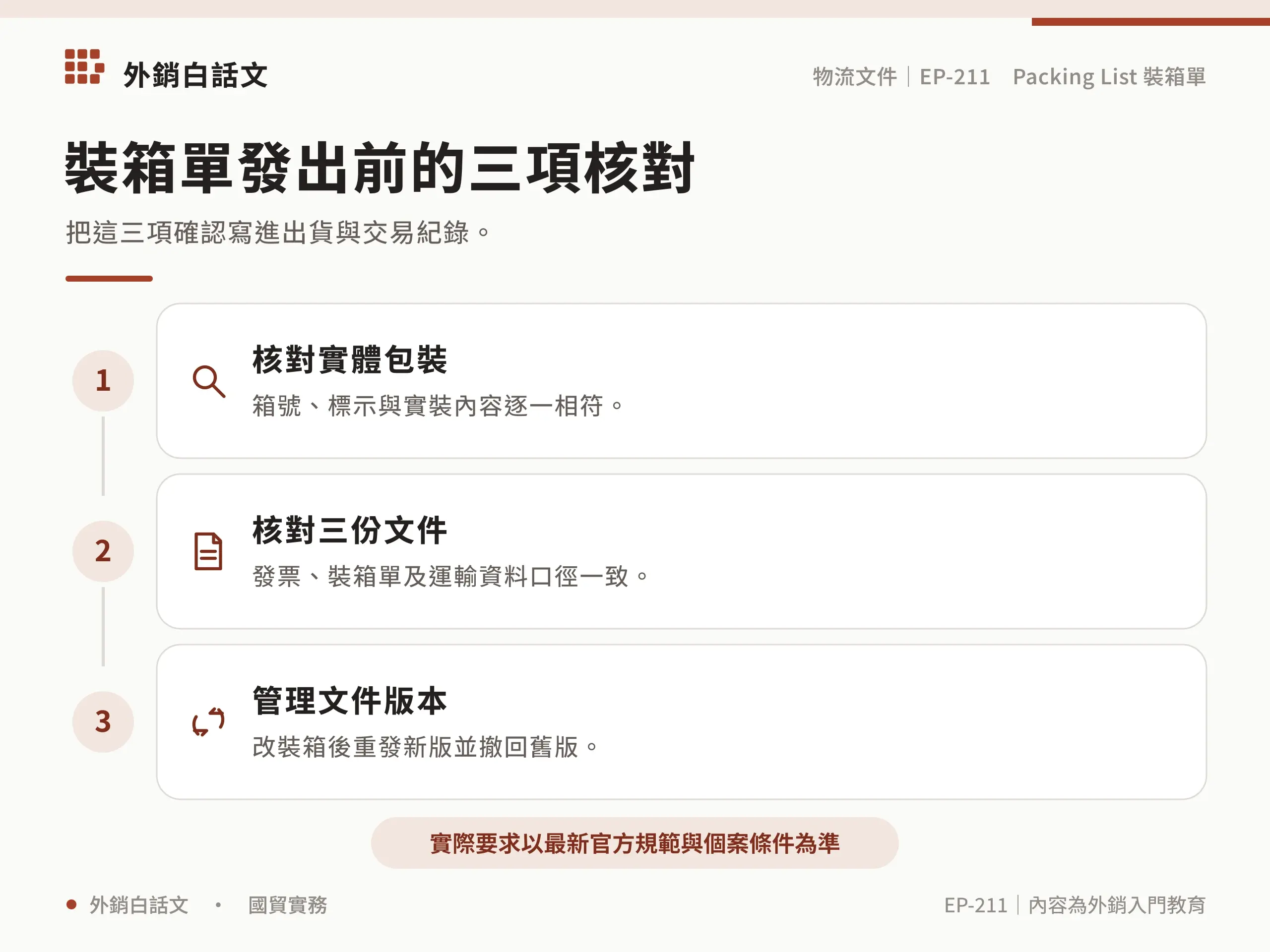 Packing List 怎麼做？裝箱單欄位與範例：操作檢查清單